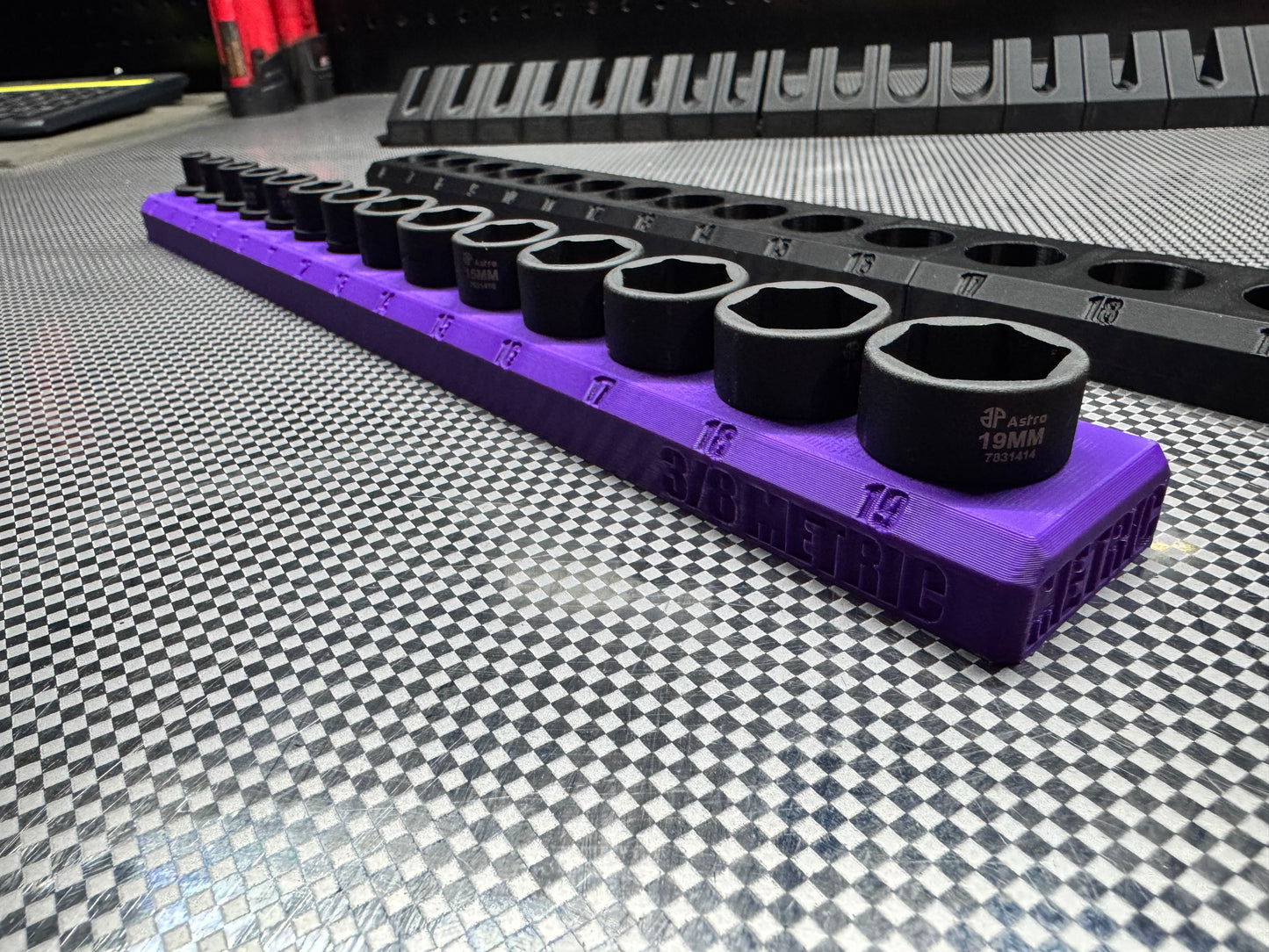 3/8 Astro Nano Socket Rail ( 14 Piece ) Metric