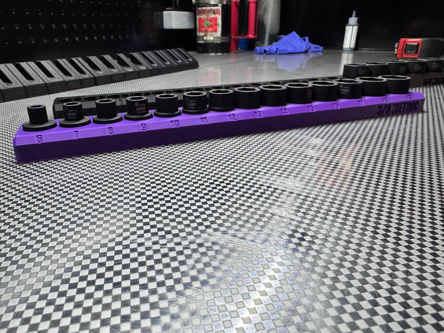 3/8 Astro Nano Socket Rail ( 14 Piece ) Metric