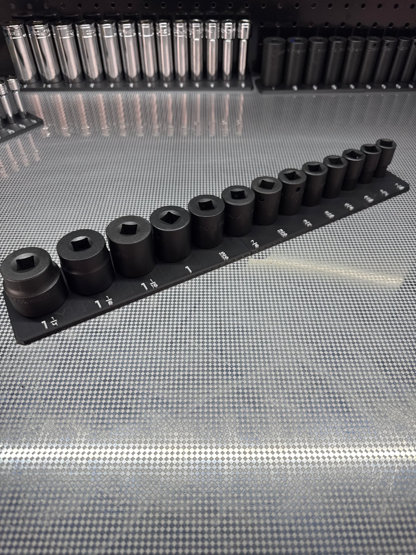 SAE 1/2 Icon Single Impact Socket Rail