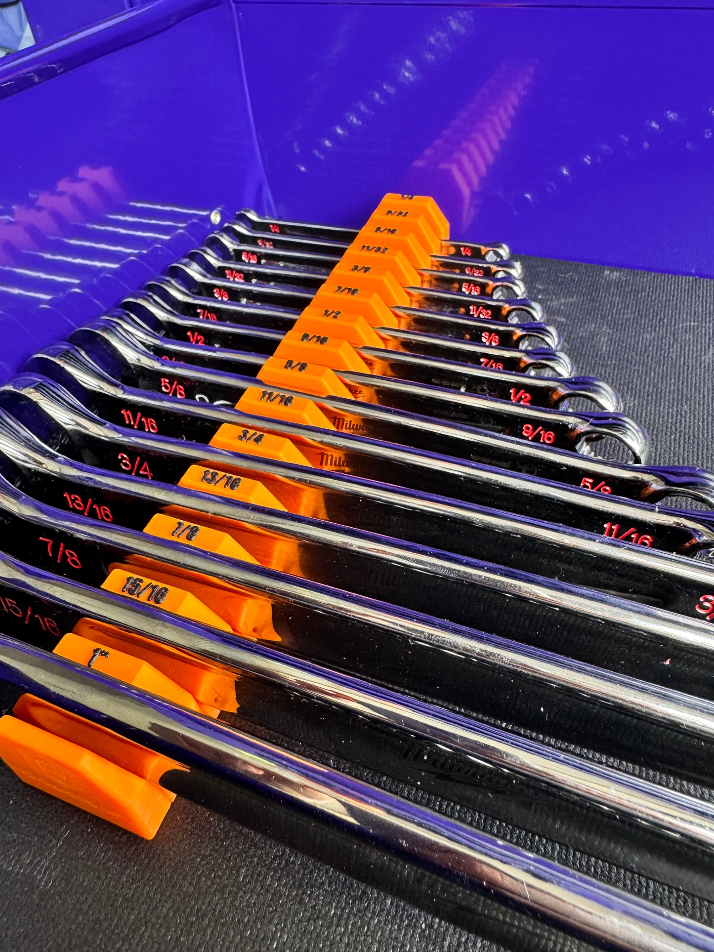 Labeled Mag Force Ultra Compact Wrench organizers
