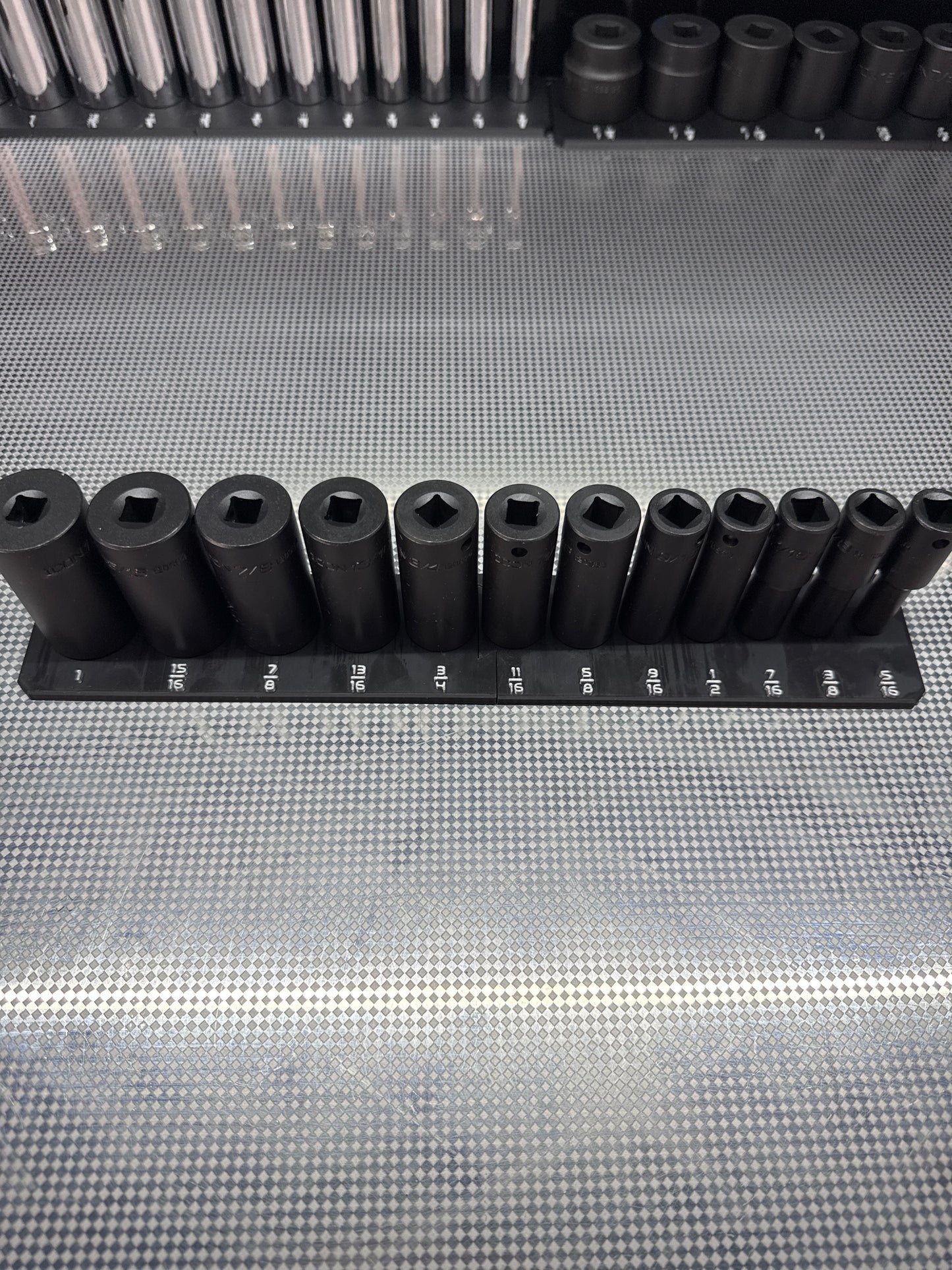 SAE 3/8 Icon Single Impact Socket Rail