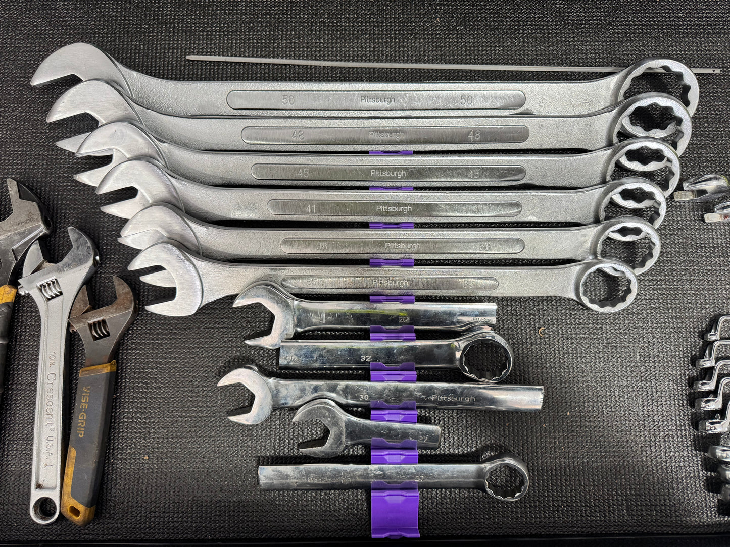 Modular XL wrench organizer