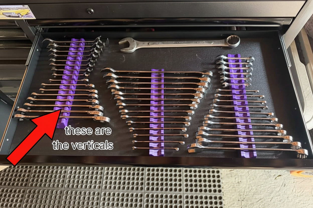 T.C.O. MagGrip Ultra Compact Vertical Wrench Organizers