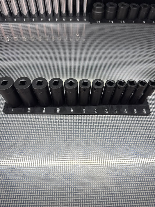 SAE 3/8 Icon Single Impact Socket Rail
