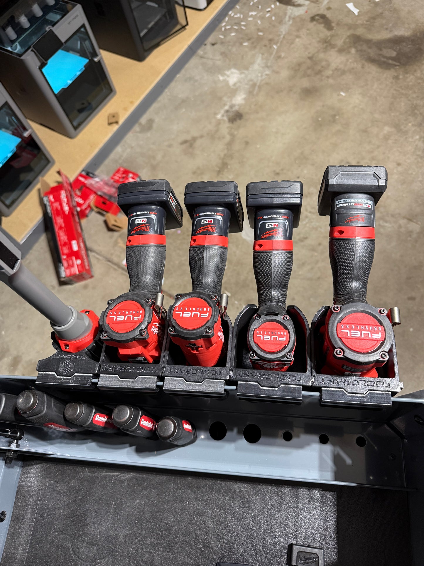 EZ Access Power Tool Holder - Tool Cart / Box Mount