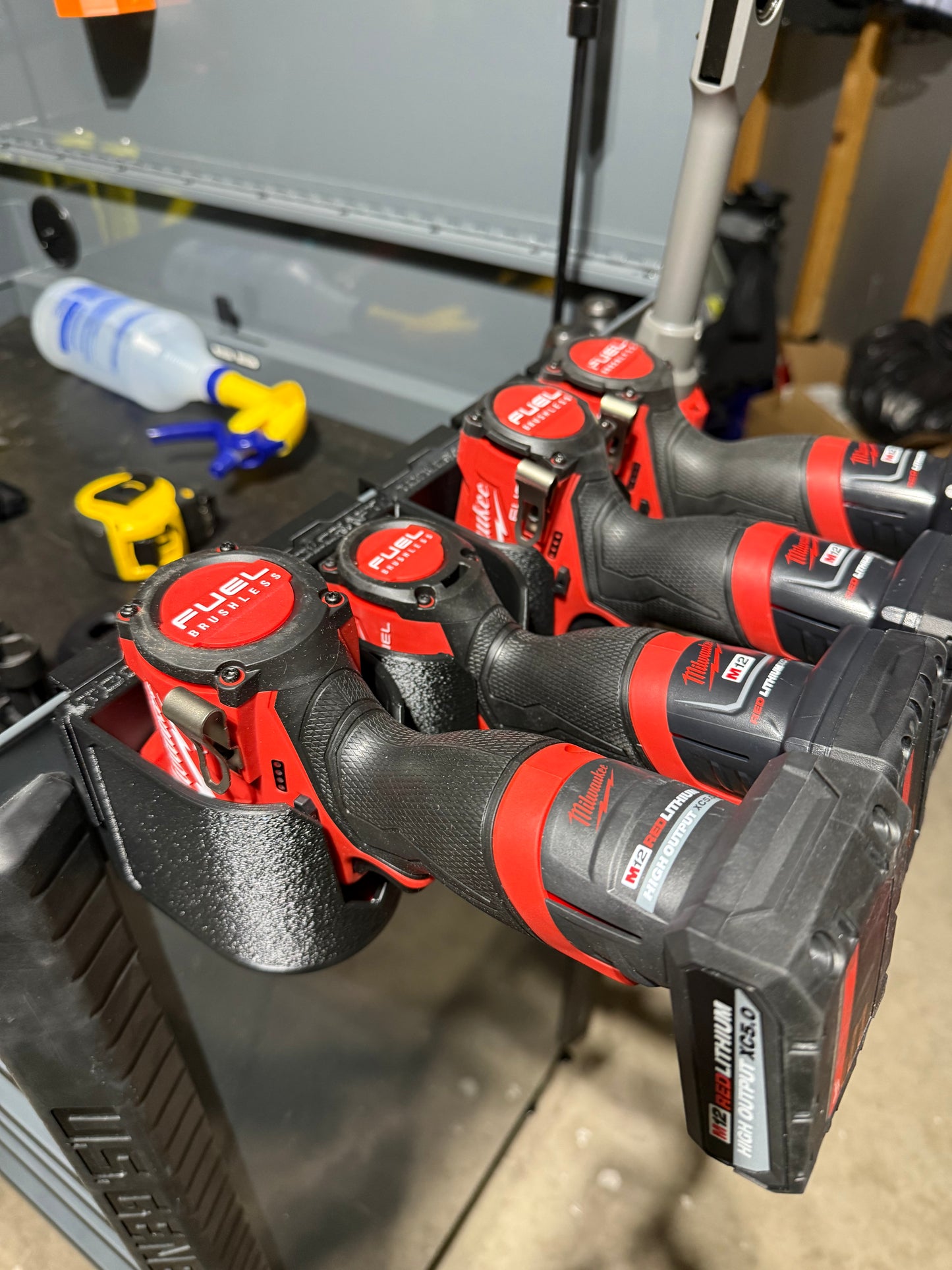 EZ Access Power Tool Holder - Tool Cart / Box Mount