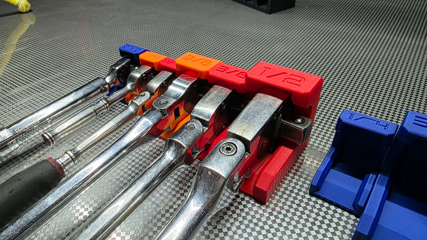 " NOTHING BUT VERTICAL "  MODULAR RATCHET ORGANIZER - FOR HORIZONTAL STORAGE ONLY!
